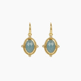 Breeze Earrings Milky Aquamarine