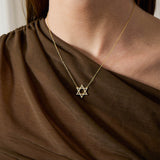 Baguette Star of David Necklace