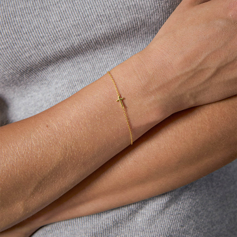 アクセサリー Classic cross bracelet Medium Cross Bracelet – Bianc