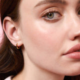 Hex Huggie Earrings