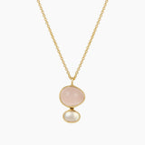 Cubism Necklace Rose Quartz