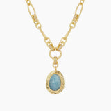 Bloom Necklace Milky Aquamarine
