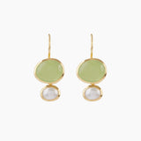 Cubism Earrings Prehnite GP