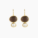 Cubism Earrings Smoky Quartz