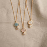 Cubism Necklace Mother of Pearl