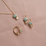 Cubism Necklace Milky Aquamarine