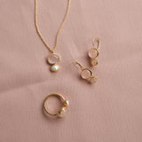 Cubism Necklace Rose Quartz
