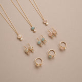 Cubism Necklace Rose Quartz