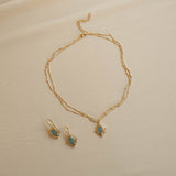 Breeze Necklace Milky Aquamarine