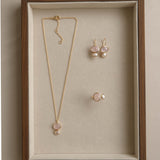 Cubism Necklace Rose Quartz