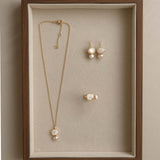 Cubism Necklace Mother of Pearl