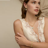 Bloom Necklace Milky Aquamarine