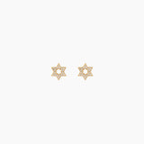 CZ Star of David Stud