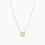 Med Star CZ of David Necklace