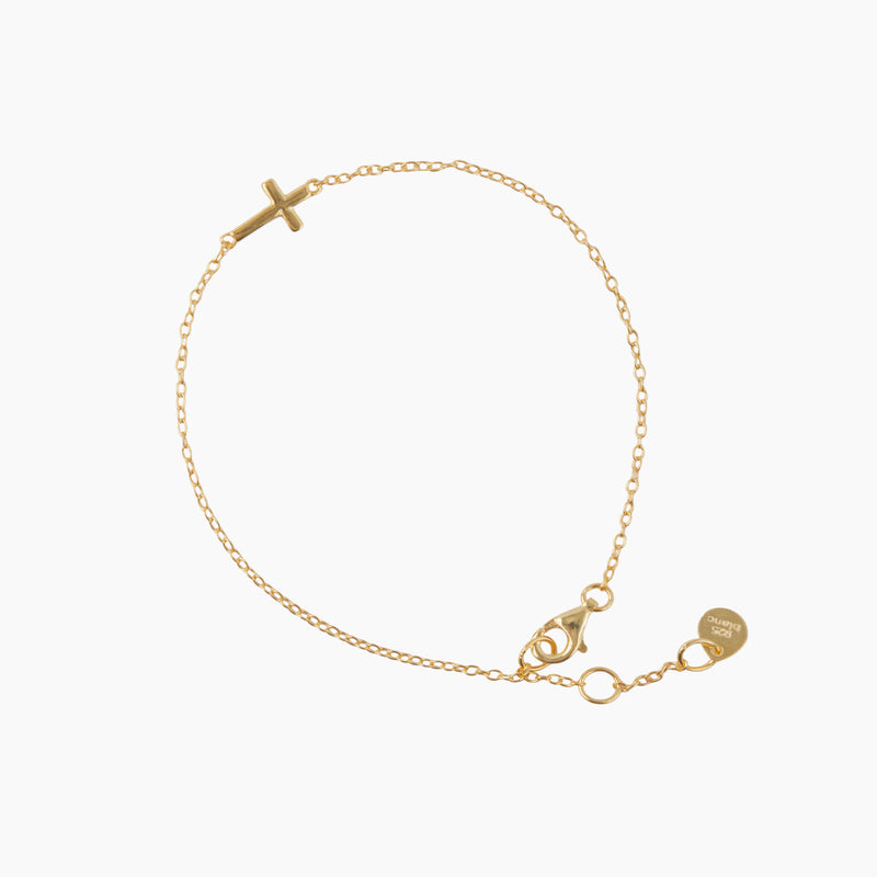 Medium Cross Bracelet – Bianc