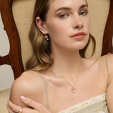 Cubism Earrings Rose Quartz GP