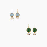 Cubism Duo Bundle - Milky Aquamarine & Green Aventurine