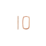 Oblong CZ Earrings
