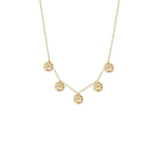 Gold Scattered Jingle Necklace